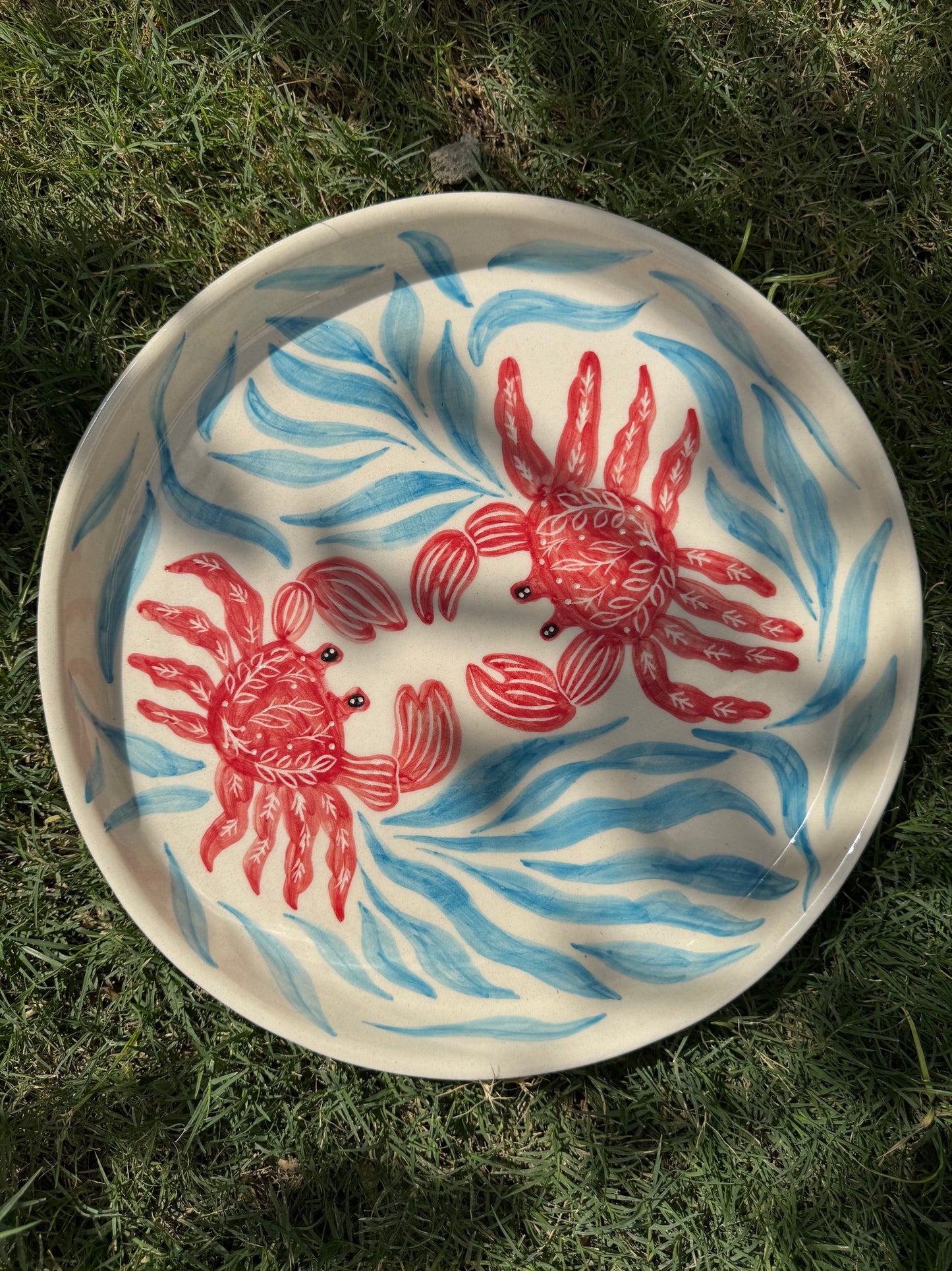 Dancing Crabs 12 inch plate