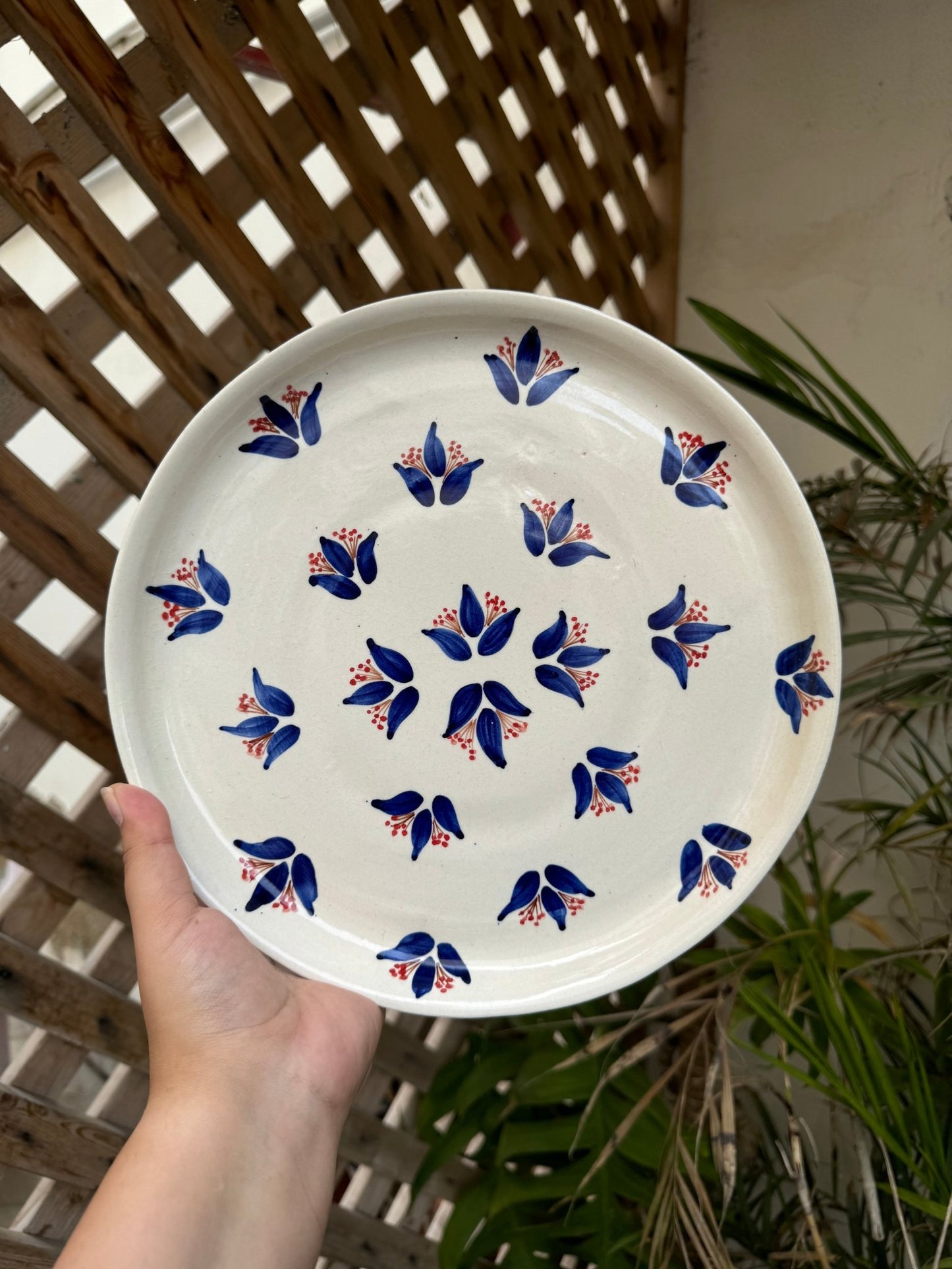 Blue Lily Plate - Plates