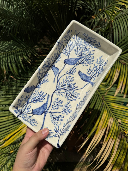 Chirp & Bloom Rectangle Platter - Platters