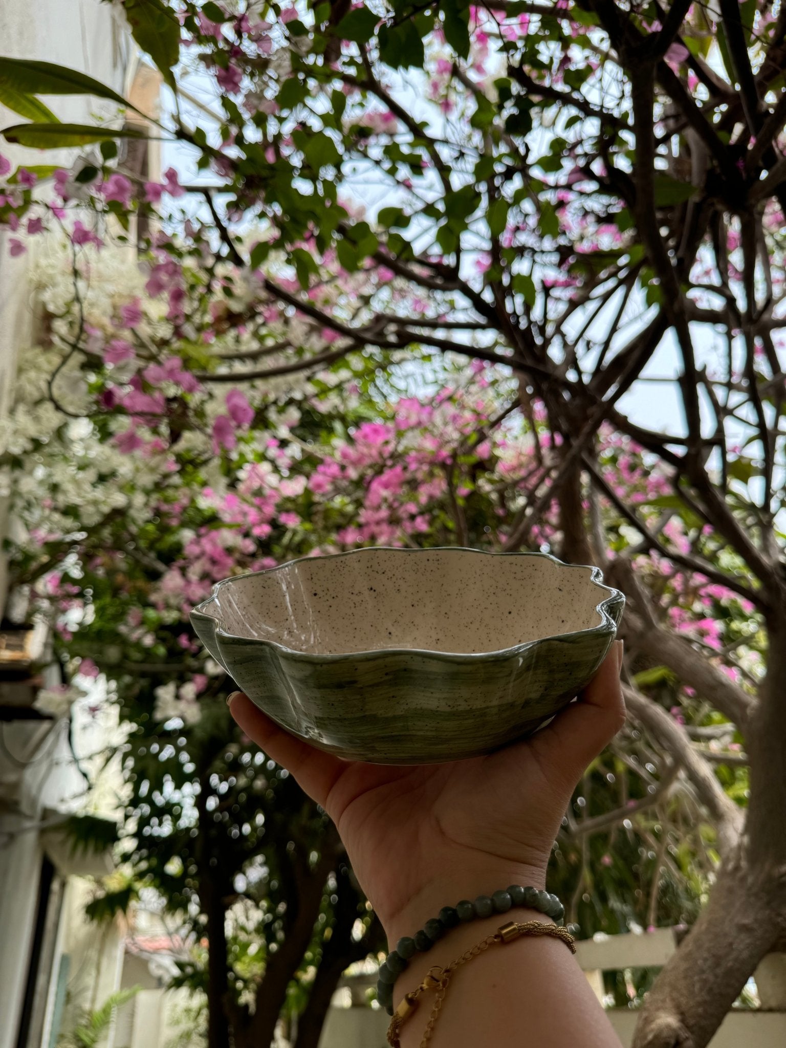 Green Leaves Phool bowl - Bowls