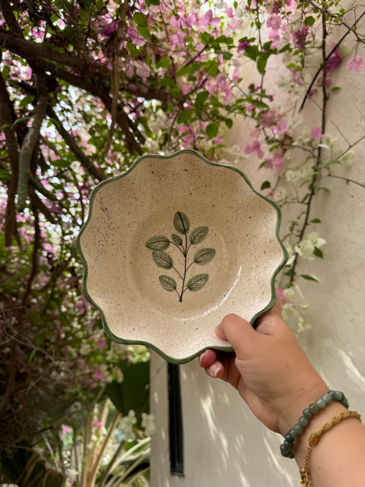 Green Leaves Phool bowl - Bowls