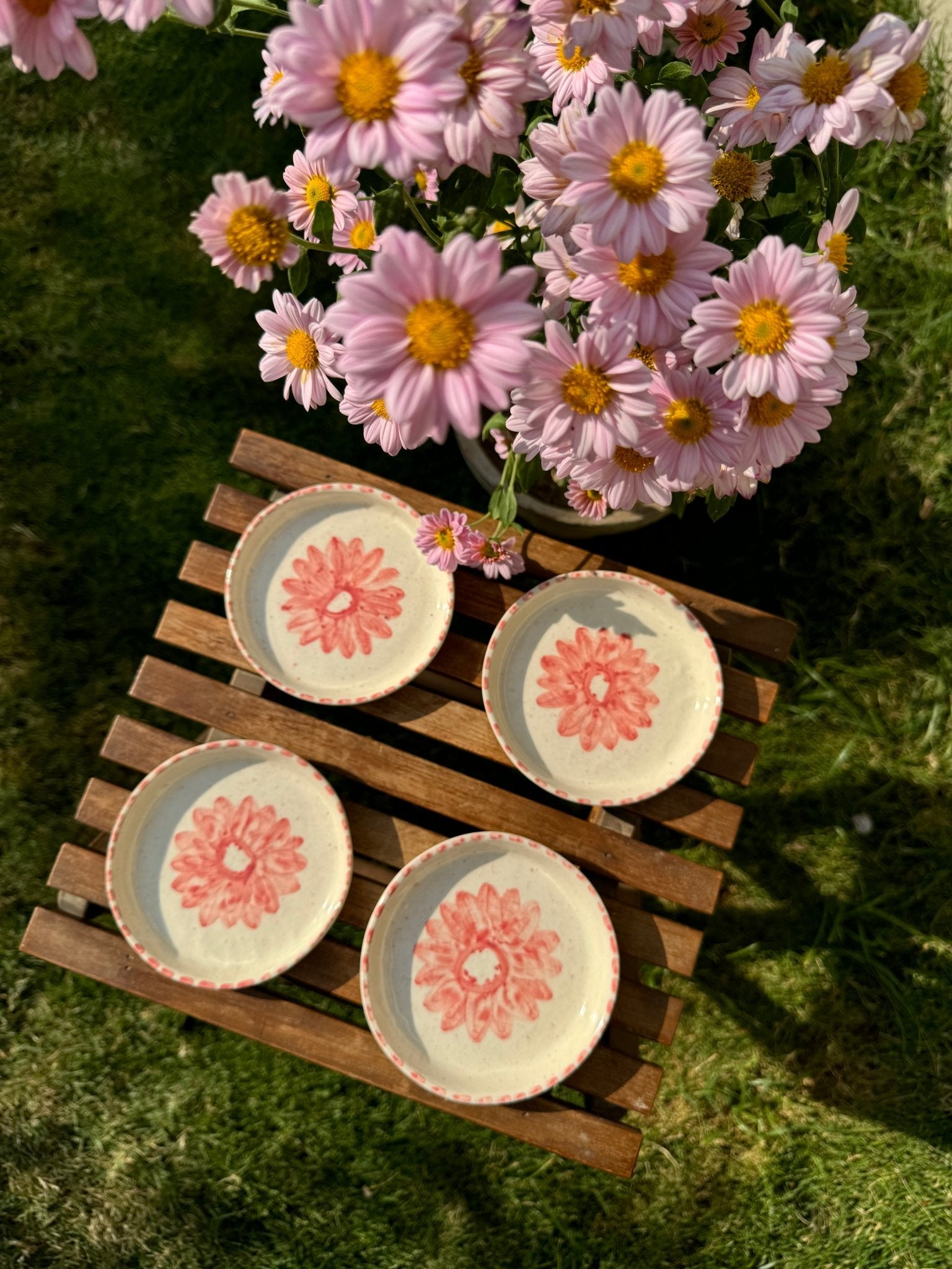 Pastel Pink Floral Coaster - Coasters