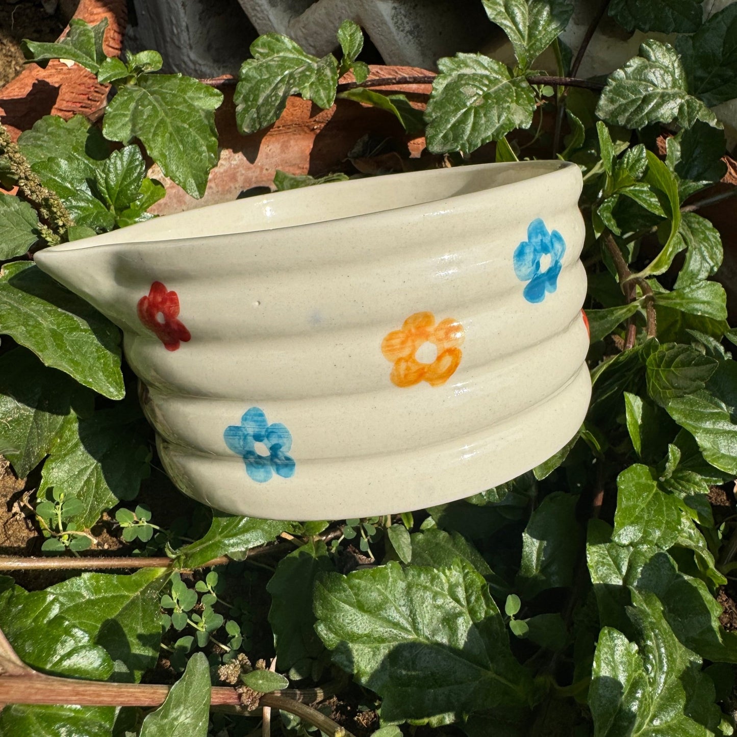 Tiny Flowers Matcha Bowl - Bowls
