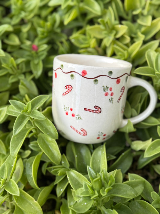 Candy Cane Christmas Mug