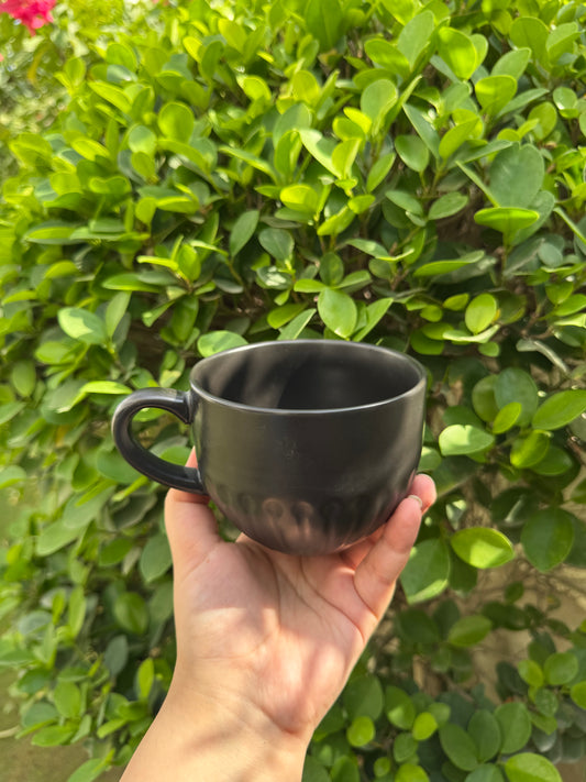 Matte Black Large Cup