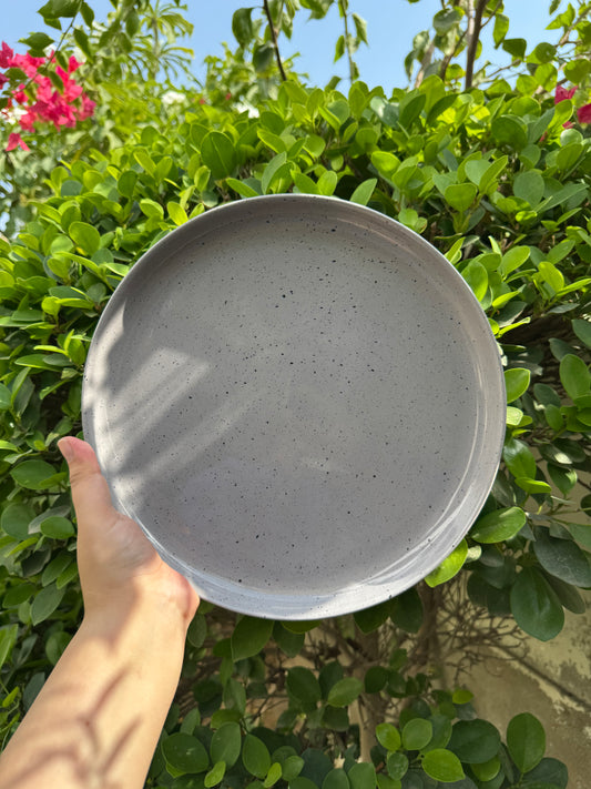 Gray with Black Speckles - 10.5"