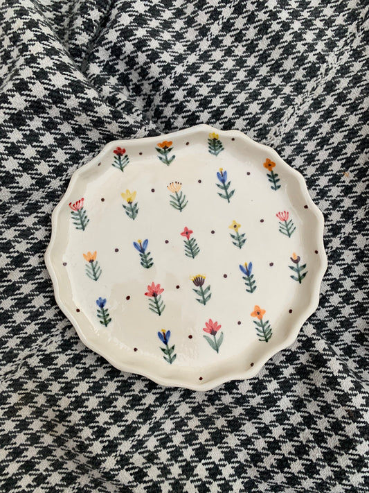Floral Shell Plate