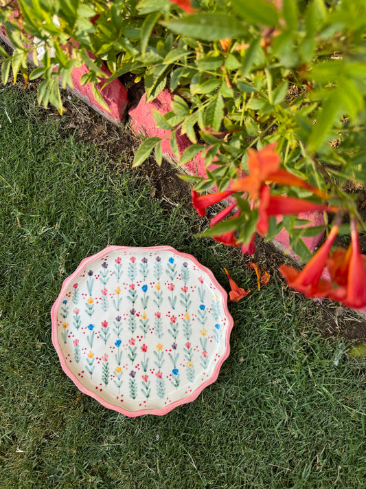 Pink Rim Shell Plate