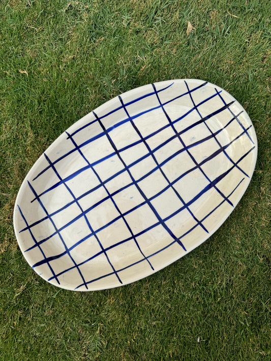 Sleek Chequered Platter