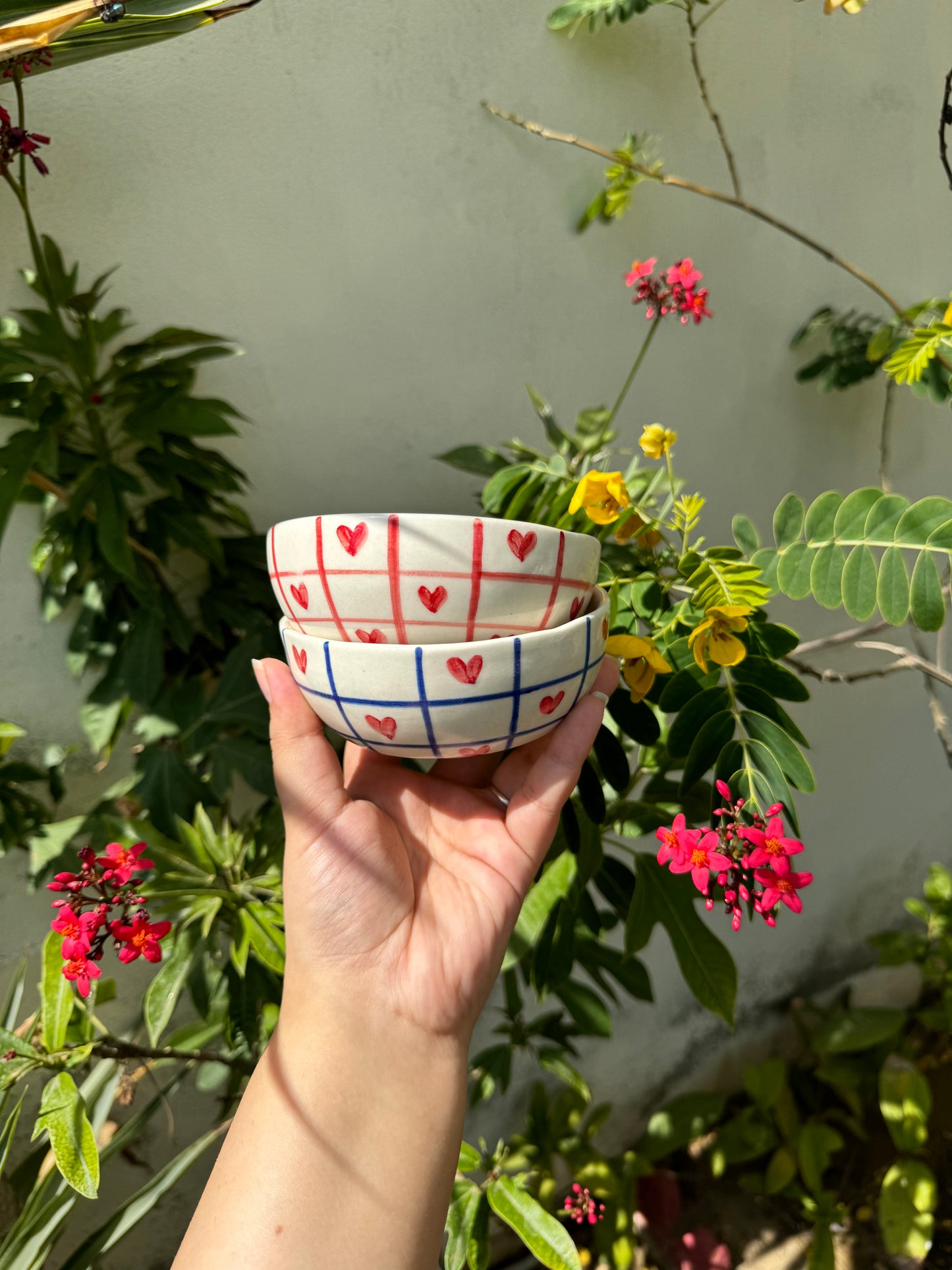 Chequered Heart Bowls