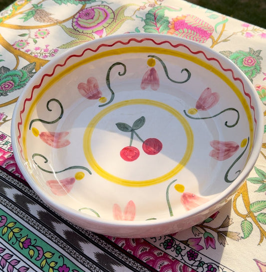 Amalfi Cherry Large Salad Bowl - Bowls