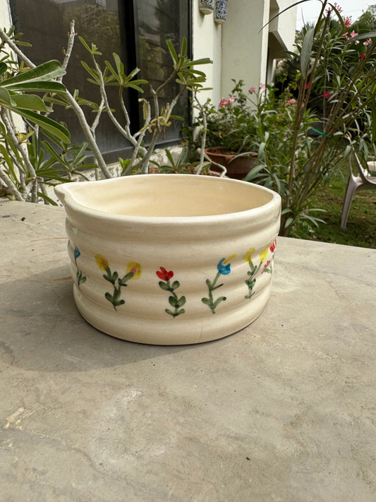 Floral Garden Matcha Bowl - Bowls