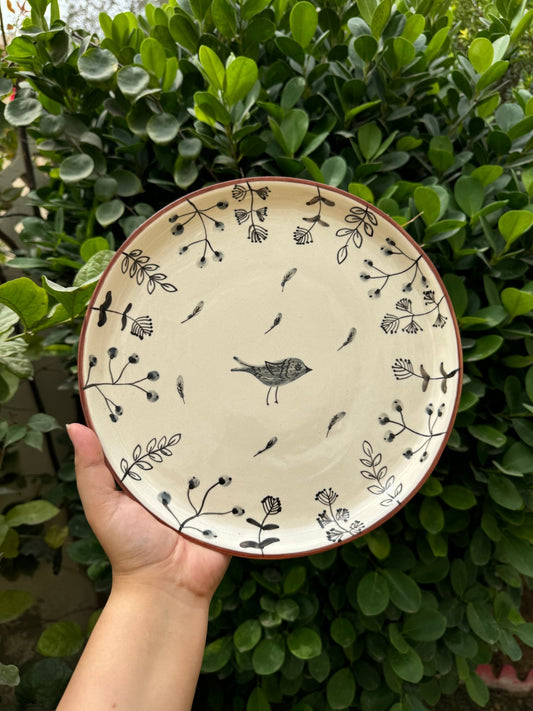 Gray Bird Plate - Plates