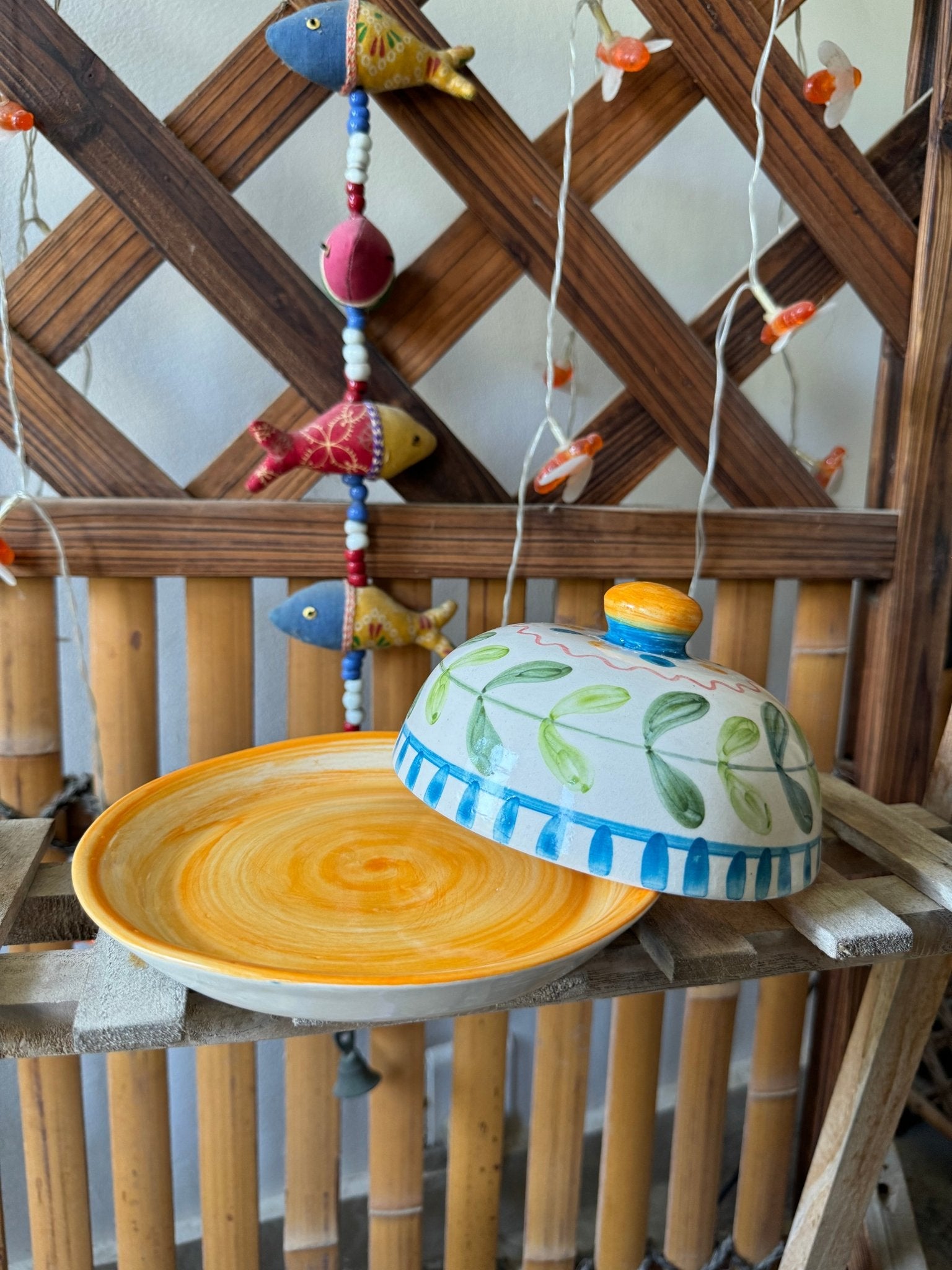 Sunset Orange Butter Dish - Butter Dish